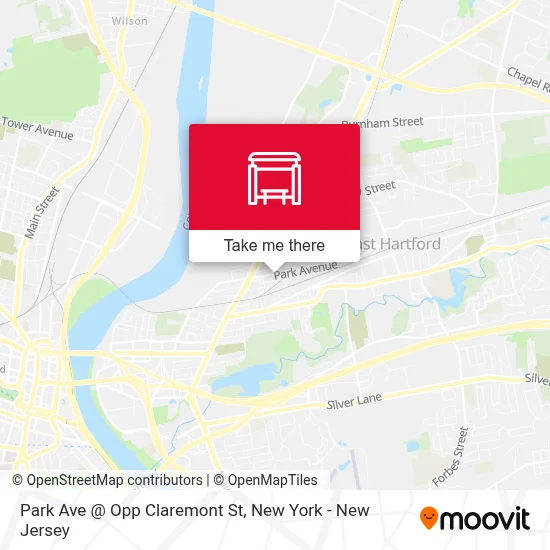 Park Ave @ Opp Claremont St map