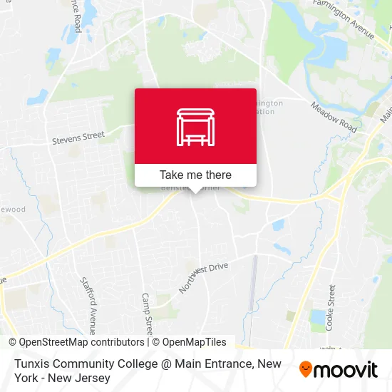Tunxis Community College @ Main Entrance map