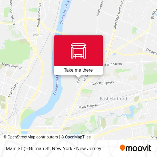 Main St @ Gilman St map