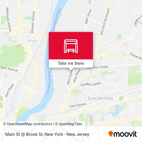 Main St @ Brook St map