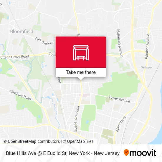 Blue Hills Ave @ E Euclid St map