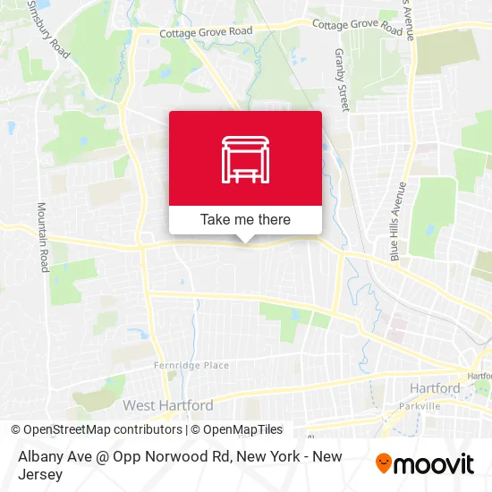 Mapa de Albany Ave @ Opp Norwood Rd