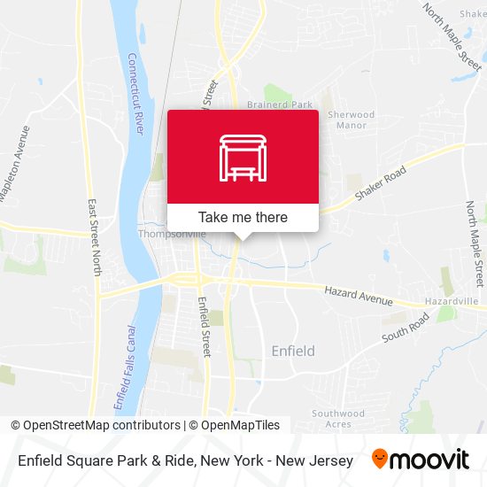 Enfield Square Park & Ride map