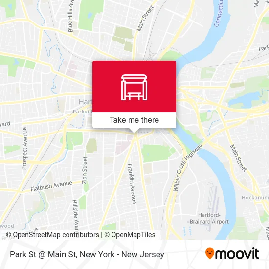 Park St @ Main St map