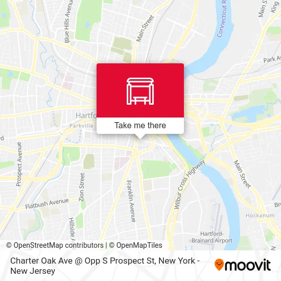 Charter Oak Ave @ Opp S Prospect St map