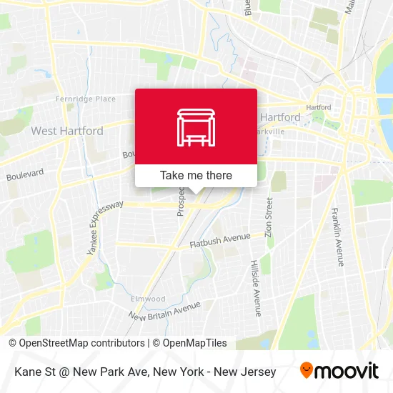 Kane St @ New Park Ave map