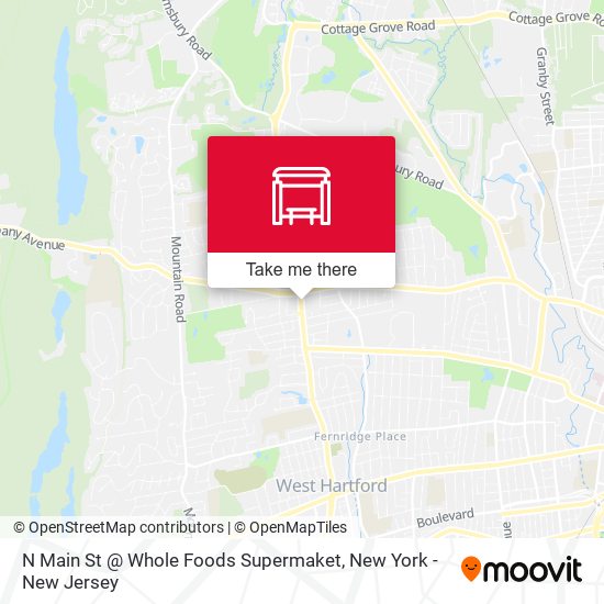 N Main St @ Whole Foods Supermaket map