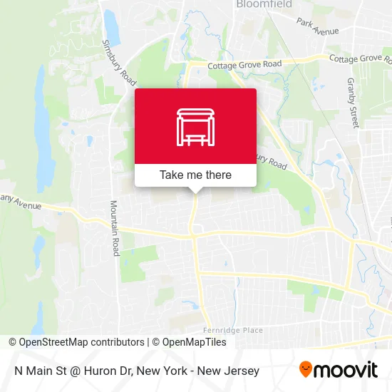N Main St @ Huron Dr map