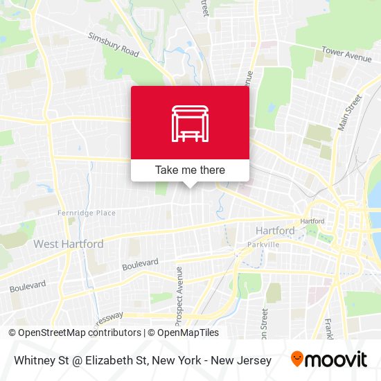 Whitney St @ Elizabeth St map