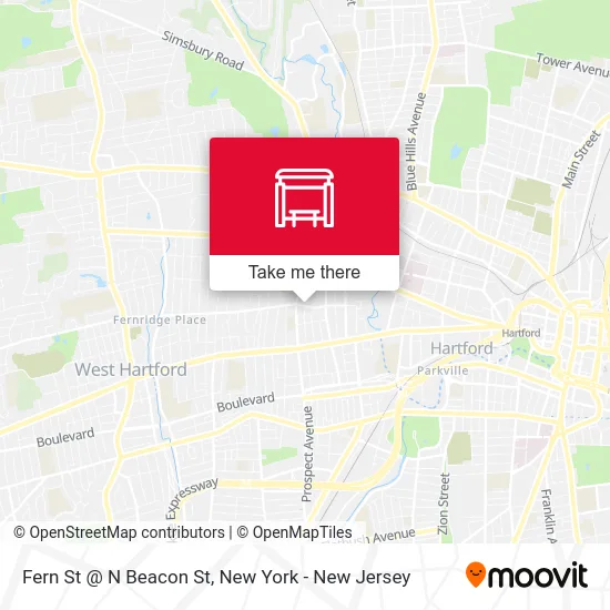 Fern St @ N Beacon St map