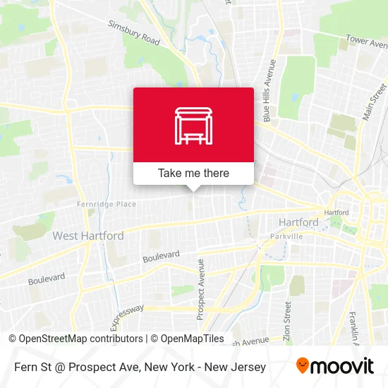 Fern St @ Prospect Ave map