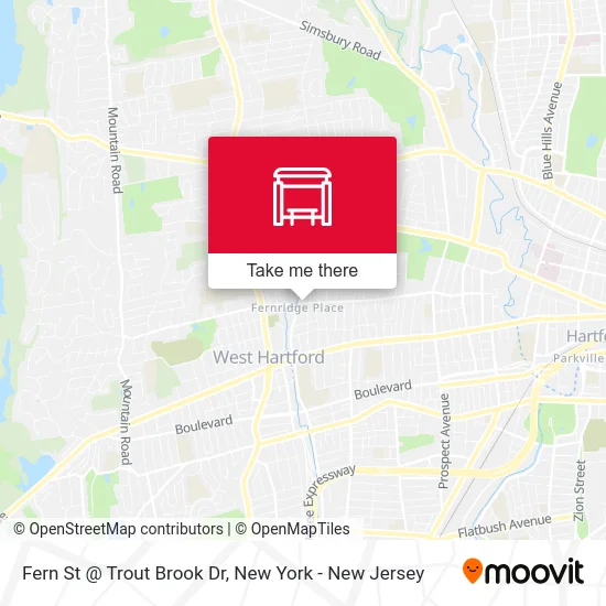 Fern St @ Trout Brook Dr map