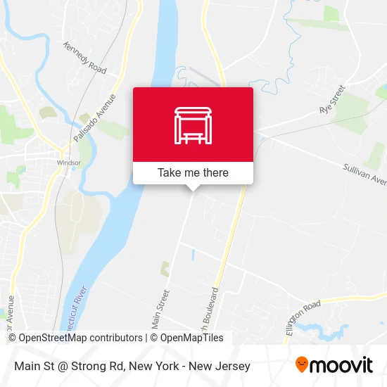 Main St @ Strong Rd map