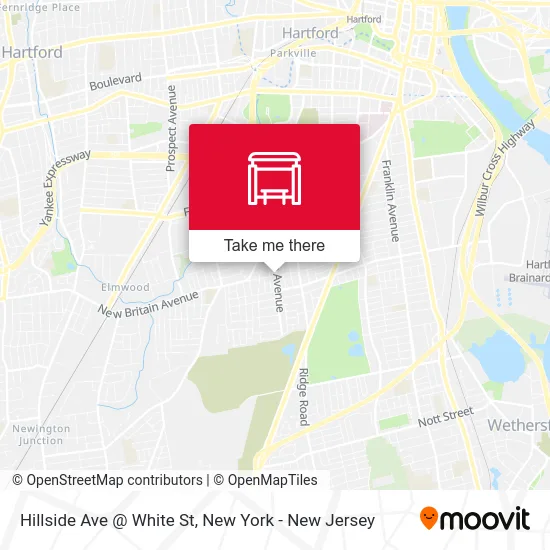 Hillside Ave @ White St map