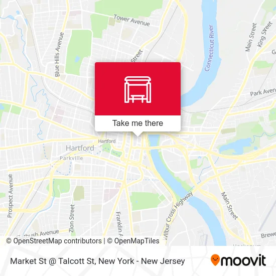 Market St @ Talcott St map