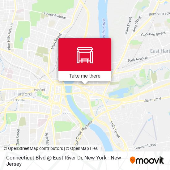 Connecticut Blvd @ East River Dr map