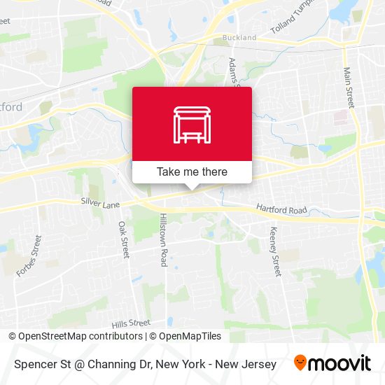 Mapa de Spencer St @ Channing Dr