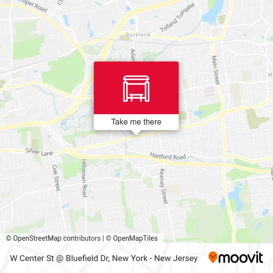 W Center St @ Bluefield Dr map