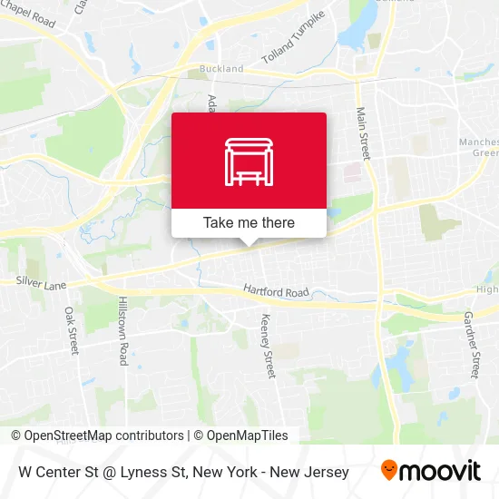 W Center St @ Lyness St map