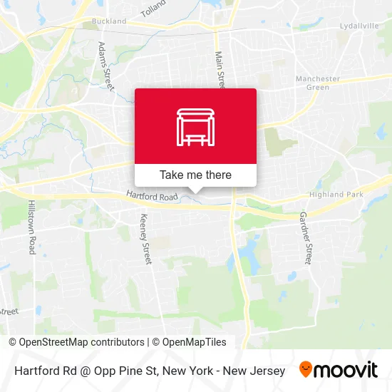 Hartford Rd @ Opp Pine St map