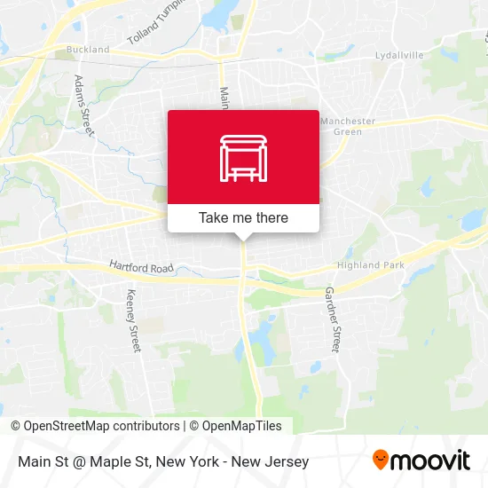 Main St @ Maple St map