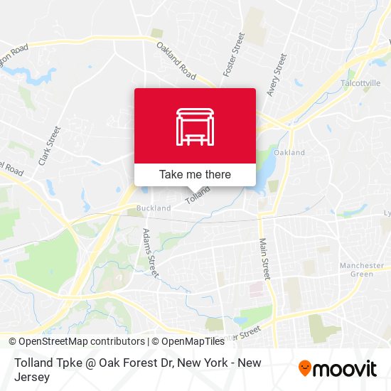 Tolland Tpke @ Oak Forest Dr map