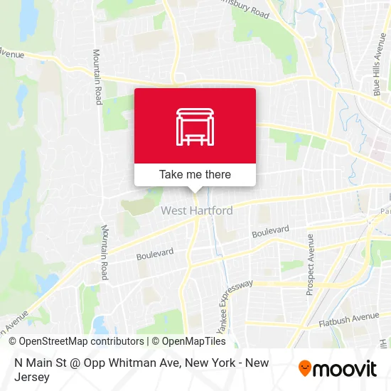 N Main St @ Opp Whitman Ave map