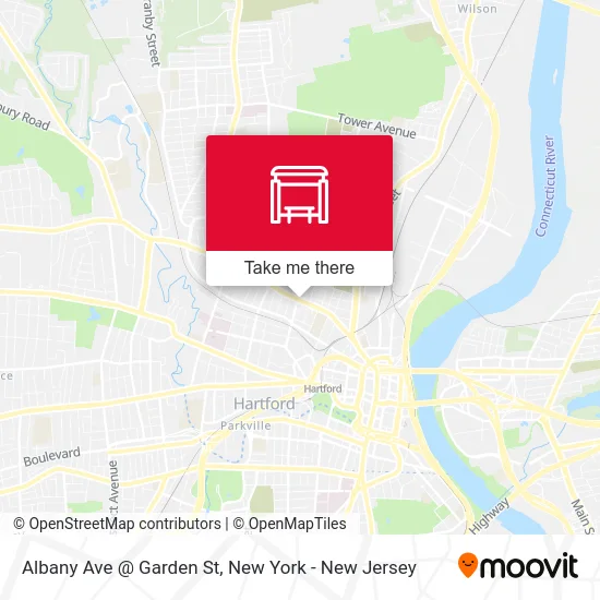 Albany Ave @ Garden St map