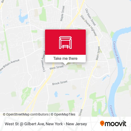 West St @ Gilbert Ave map