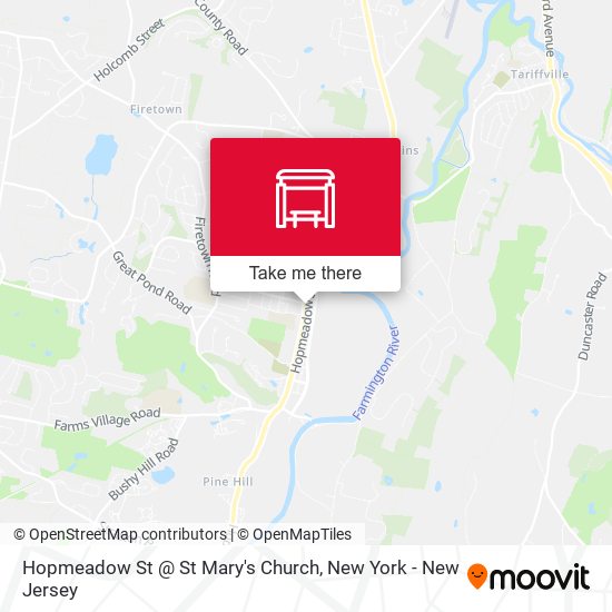 Hopmeadow St @ St Mary's Church map