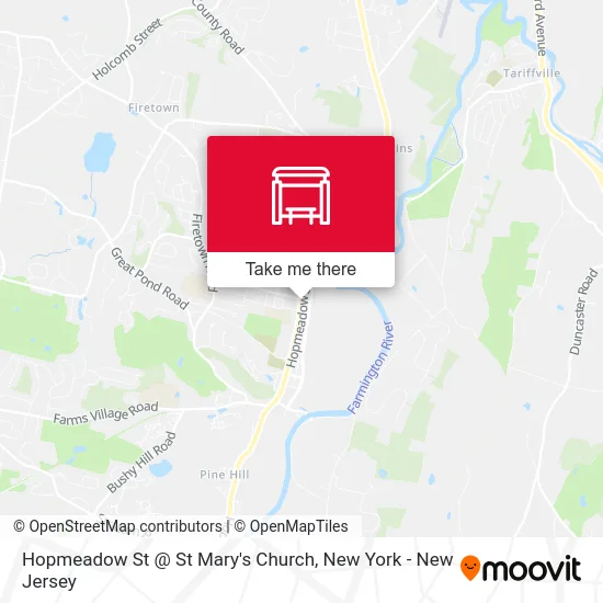 Hopmeadow St @ St Mary's Church map