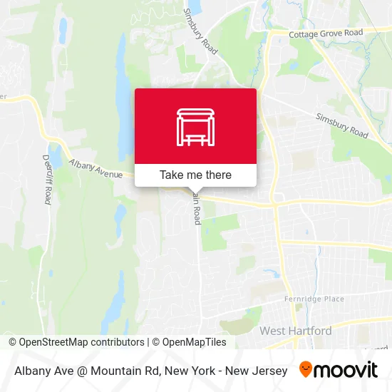 Albany Ave @ Mountain Rd map