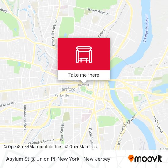 Mapa de Asylum St @ Union Pl