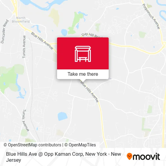 Blue Hills Ave @ Opp Kaman Corp map