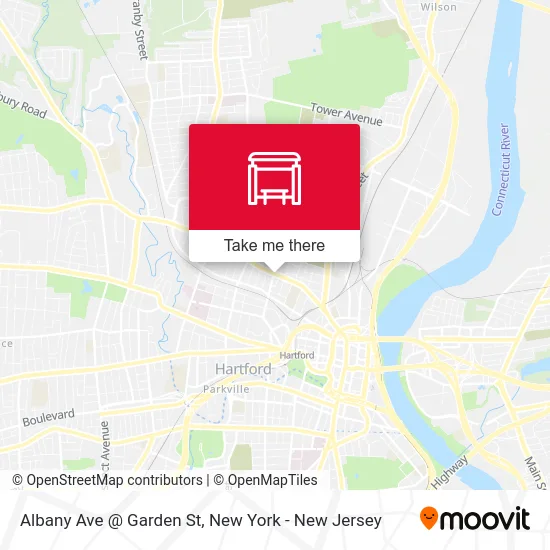 Albany Ave @ Garden St map