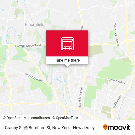 Granby St @ Burnham St map