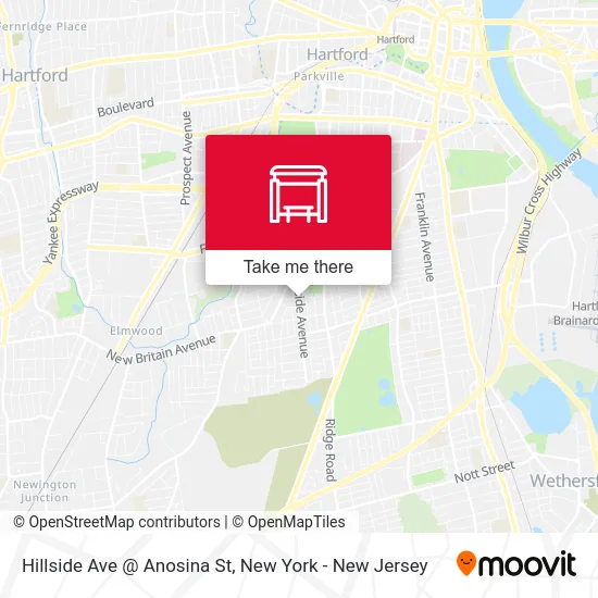 Hillside Ave @ Anosina St map