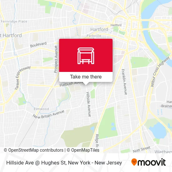 Hillside Ave @ Hughes St map