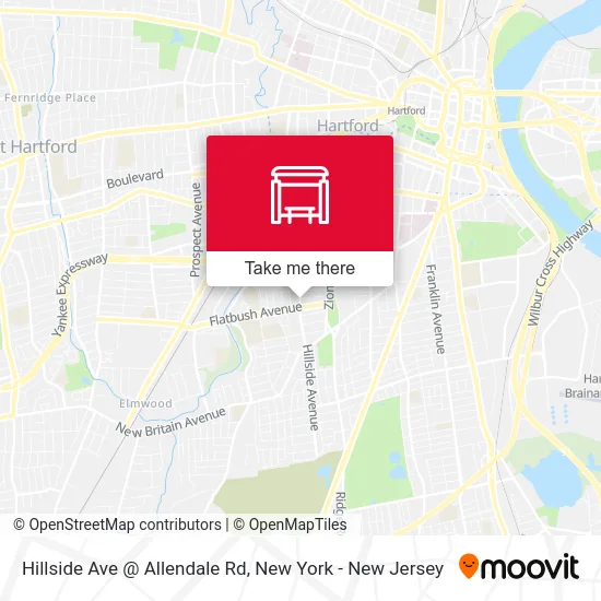 Hillside Ave @ Allendale Rd map