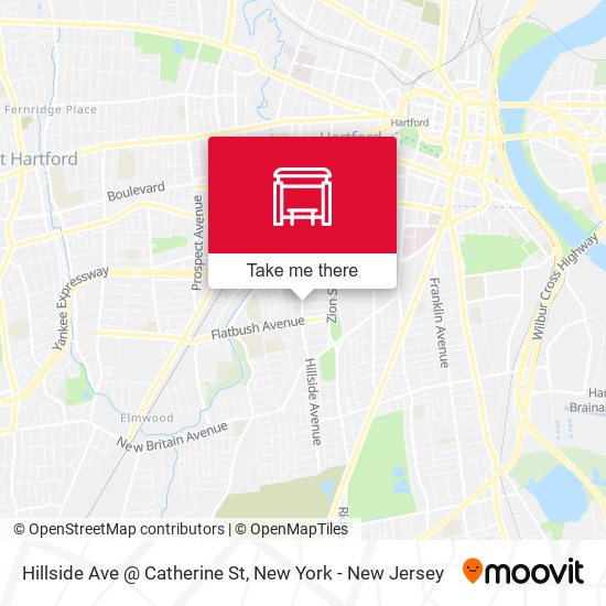 Mapa de Hillside Ave @ Catherine St