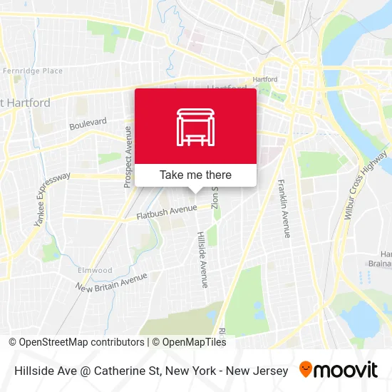 Hillside Ave @ Catherine St map