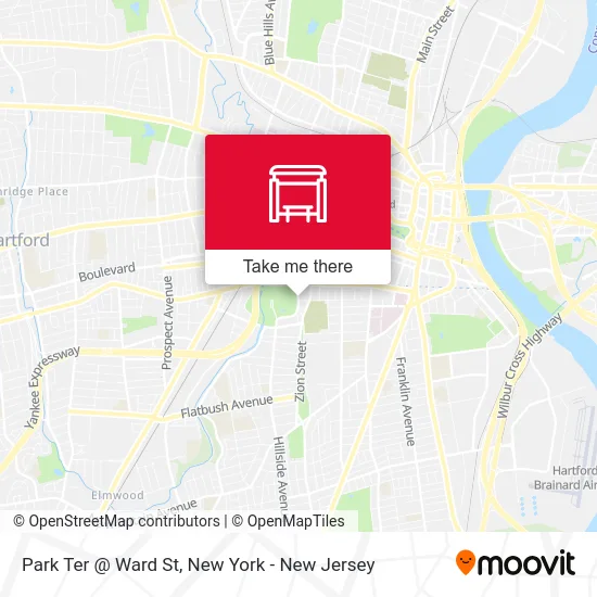 Park Ter @ Ward St map