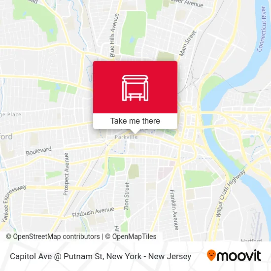 Capitol Ave @ Putnam St map