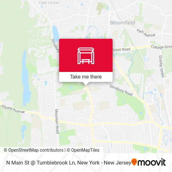 N Main St @ Tumblebrook Ln map