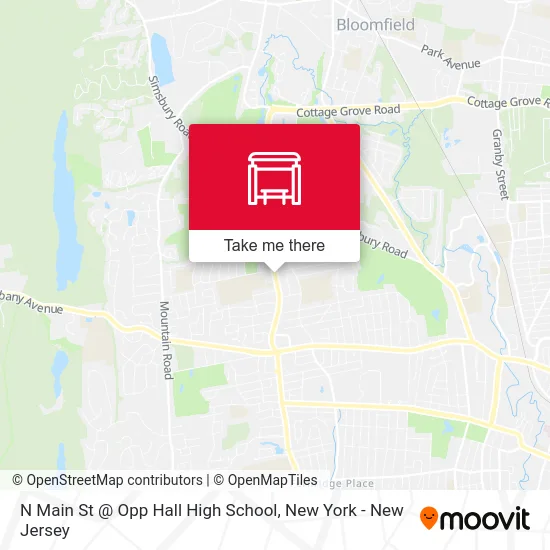 N Main St @ Opp Hall High School map