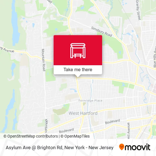 Mapa de Asylum Ave @ Brighton Rd