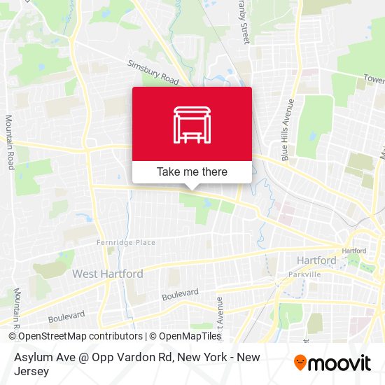 Asylum Ave @ Opp Vardon Rd map