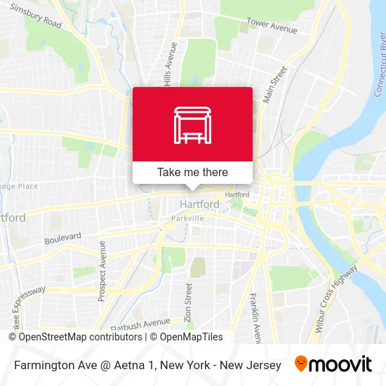 Farmington Ave @ Aetna 1 map