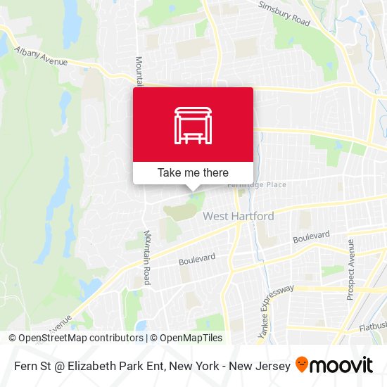Fern St @ Elizabeth Park Ent map