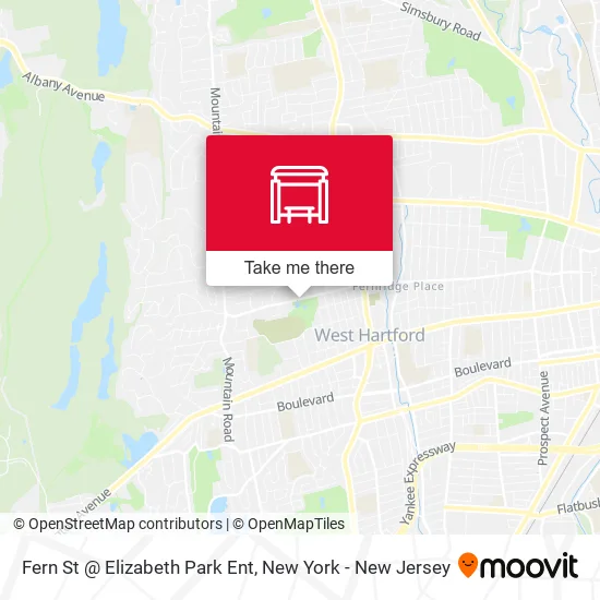 Fern St @ Elizabeth Park Ent map